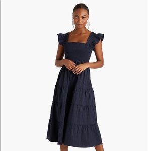 Hill House Ellie Nap Dress in Navy Brocade